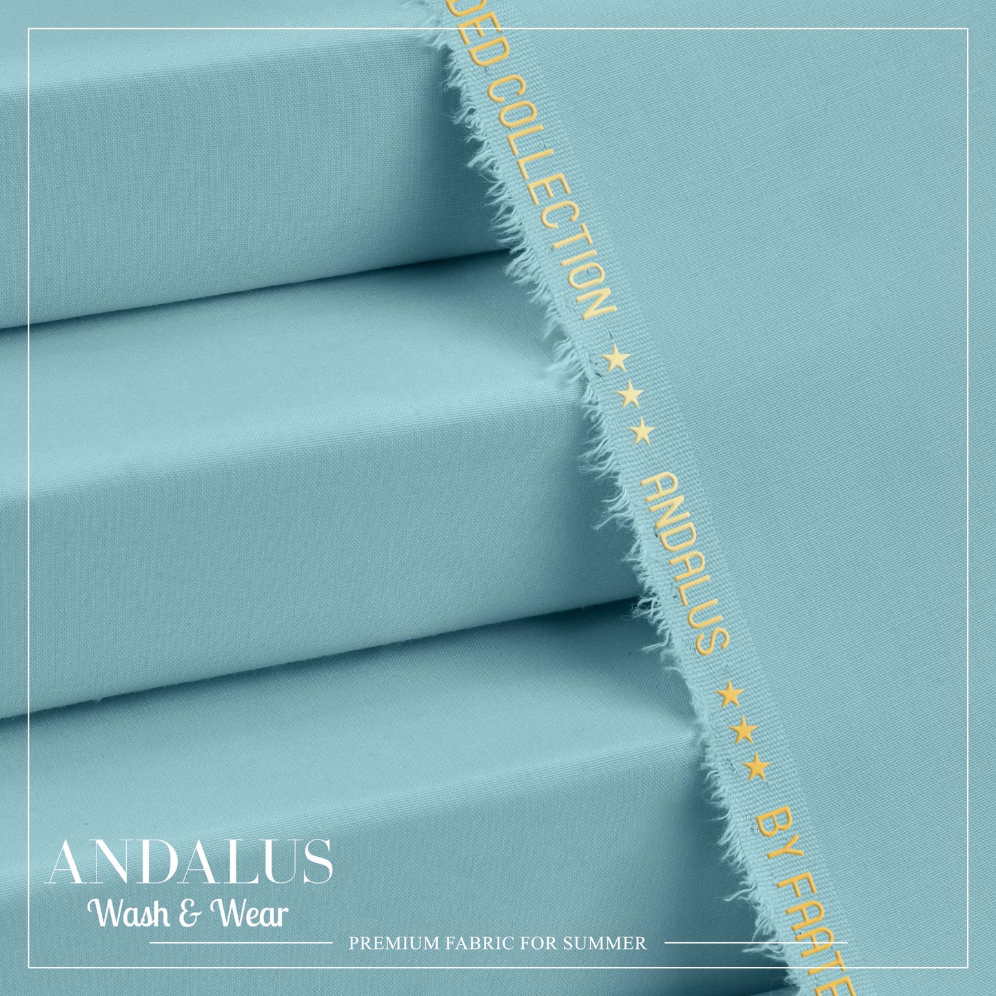 Aqua - Andalus - Wash & Wear Fabric