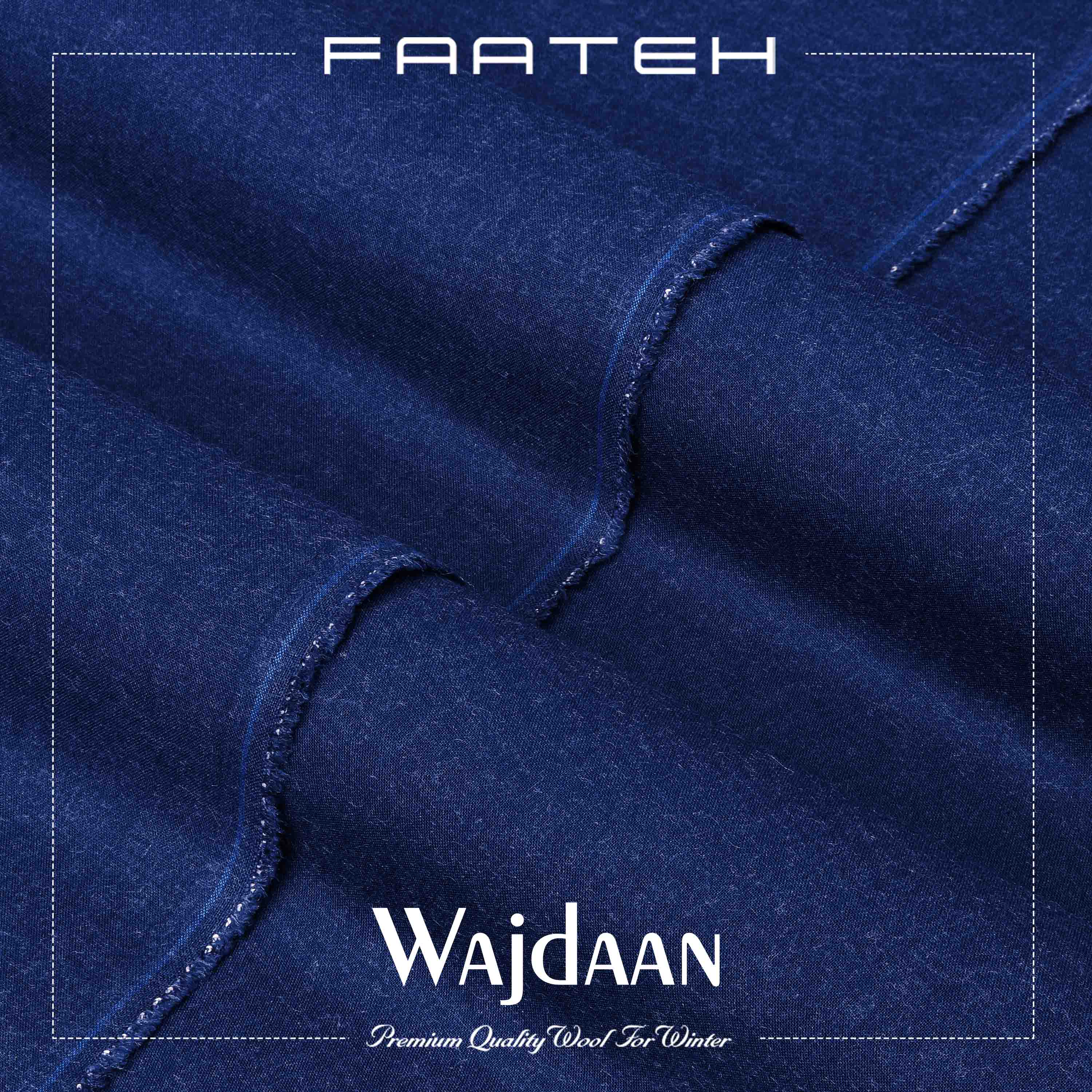 Wajdaan Blue - Winter Premium Wool Fabric