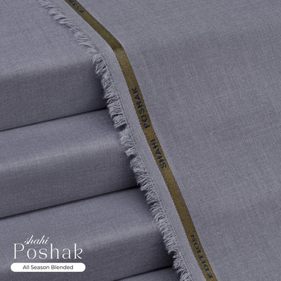 Shahi Poshak – Premium All-Season Wash & Wear – Bluish Gray