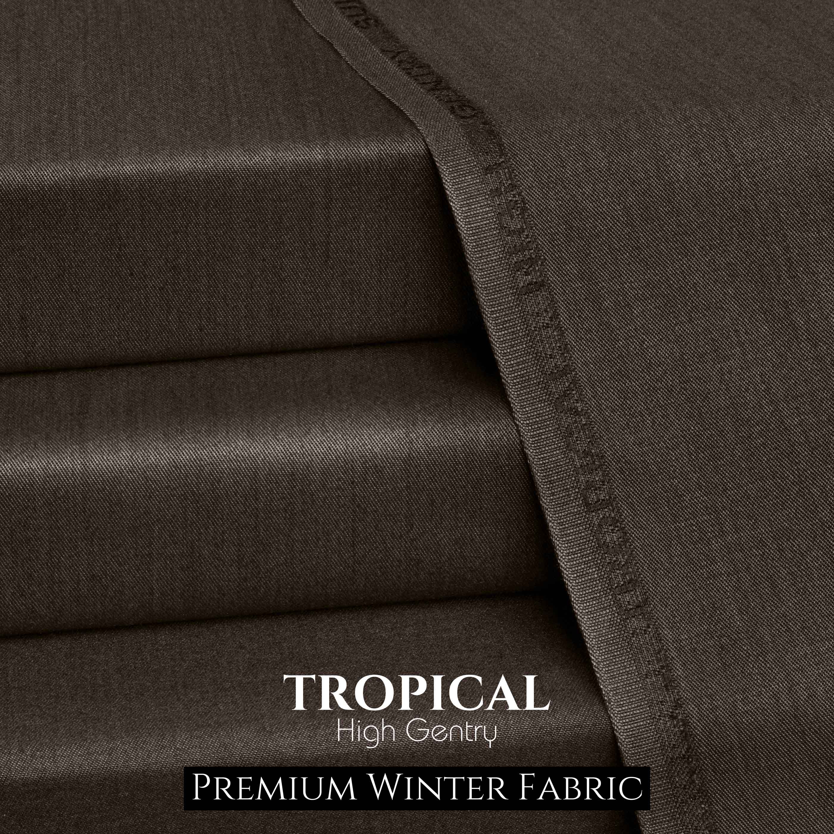 Tropical High Gentry - Chocolate Brown - Premium Winter Fabric