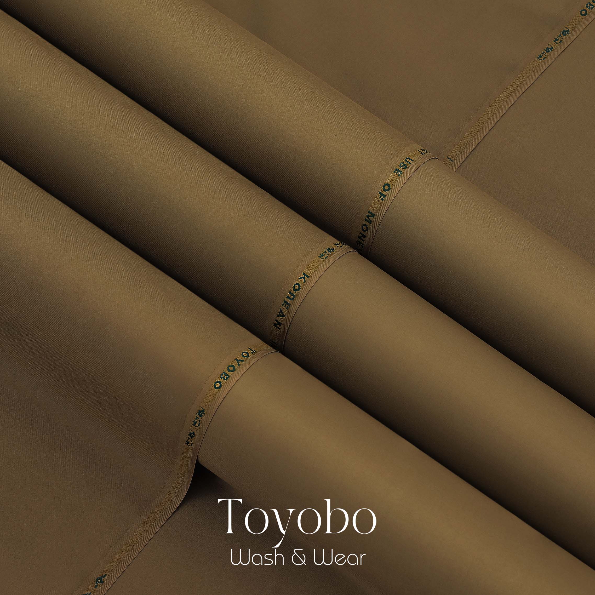 Gold Brown - Toyobo Korean - Blended Fabric