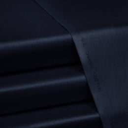 Navy Blue - Unisex Soft Cotton Satin - Gul Chamak