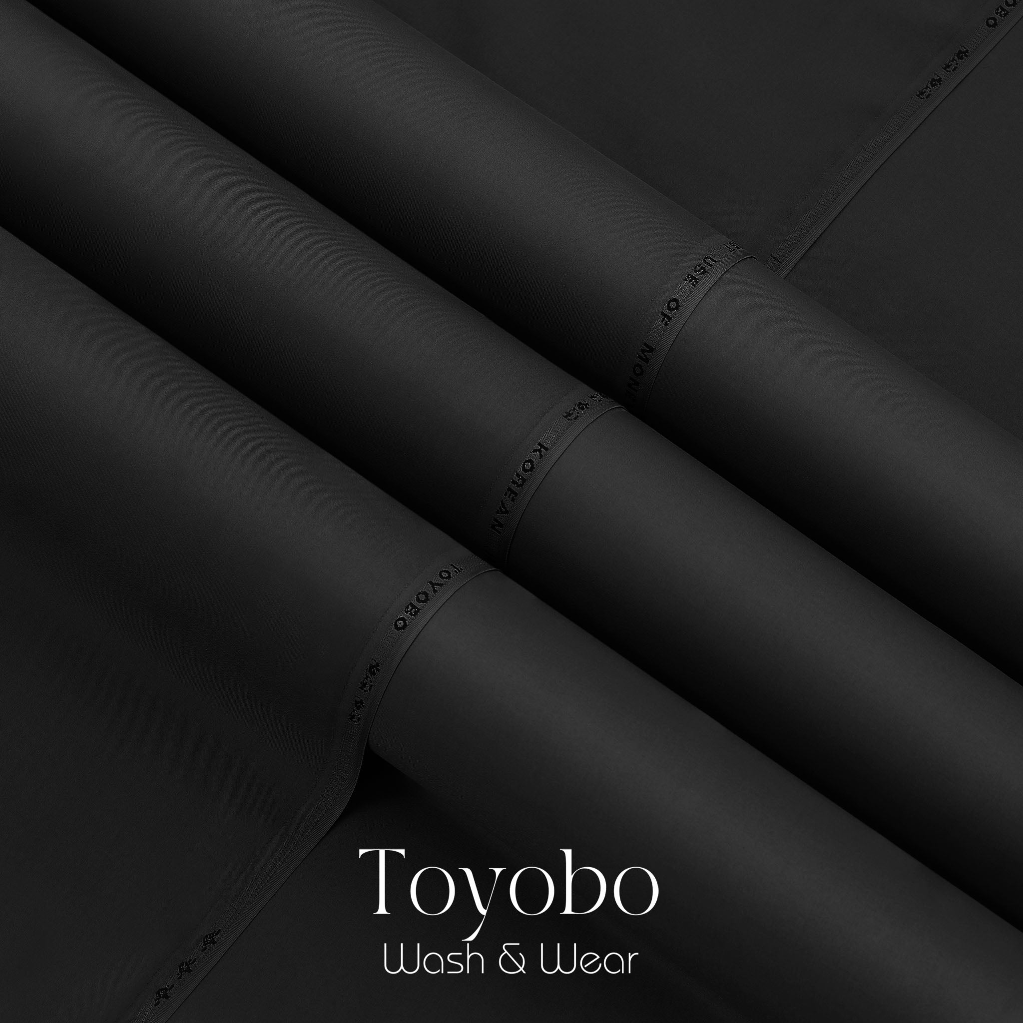 Black - Toyobo Korean - Blended Fabric