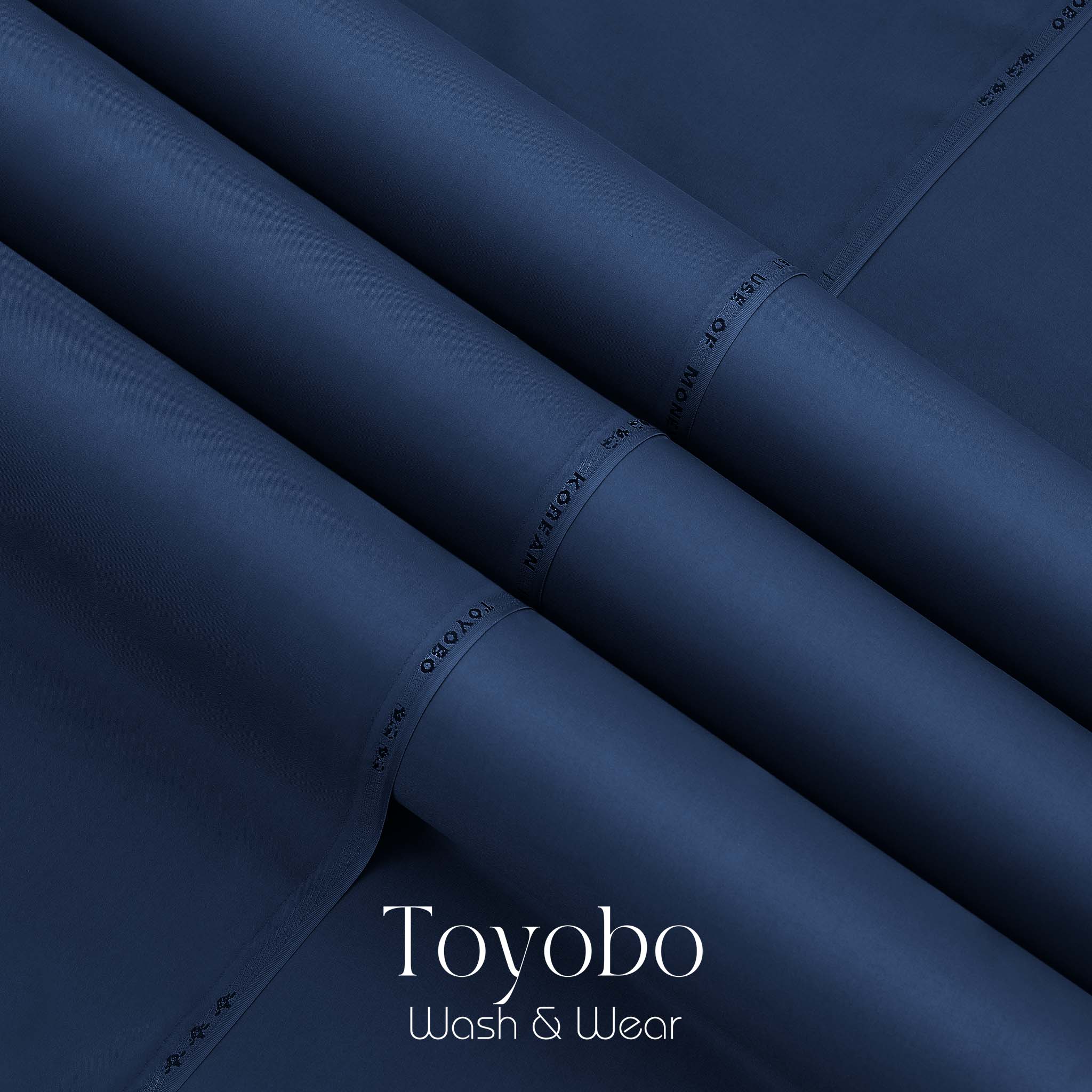 Blue - Toyobo Korean - Blended Fabric