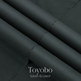 Charcoal - Toyobo Korean - Blended Fabric