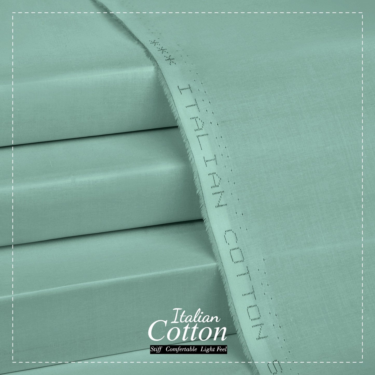 Aqua - Italian Cotton - Semi Stiff - Faateh Store