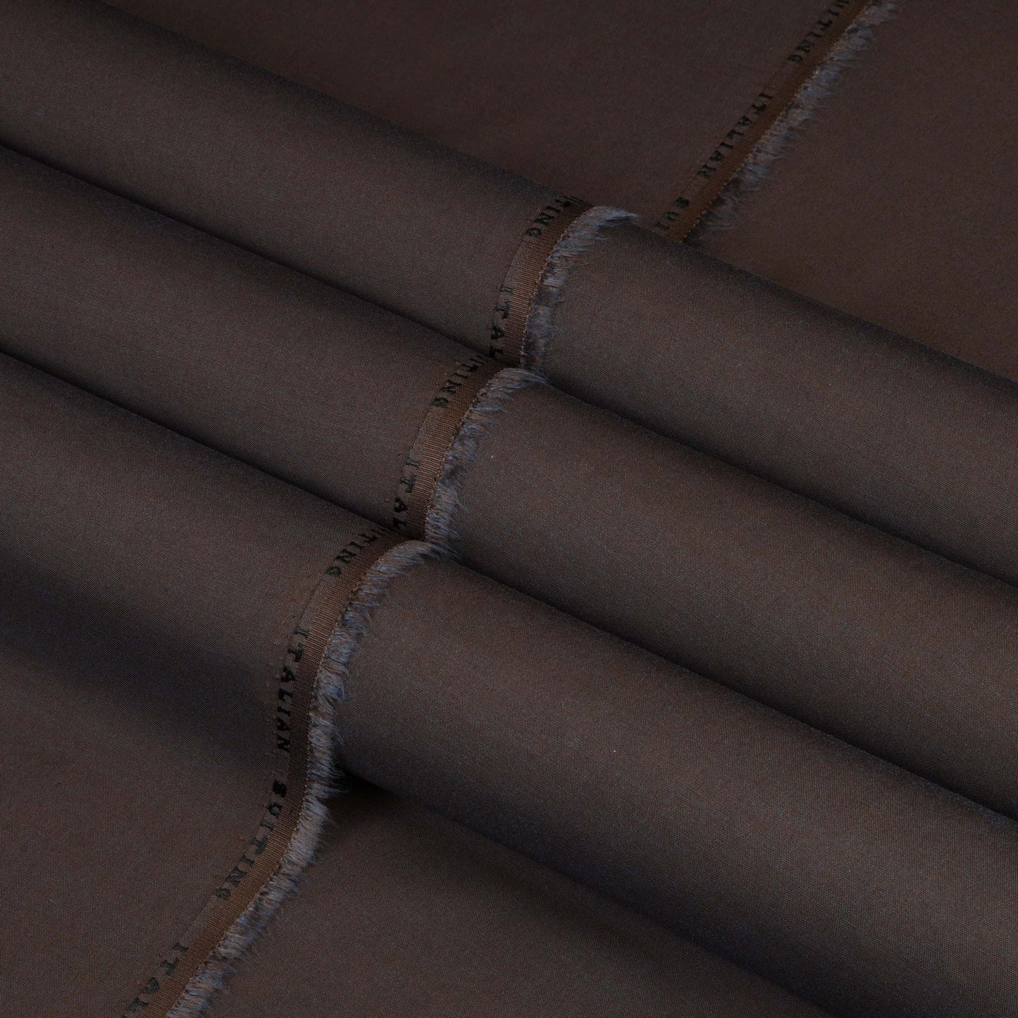 Brown - Italian Suiting- Two Tone Blended Fabric - 5 - Faateh Store