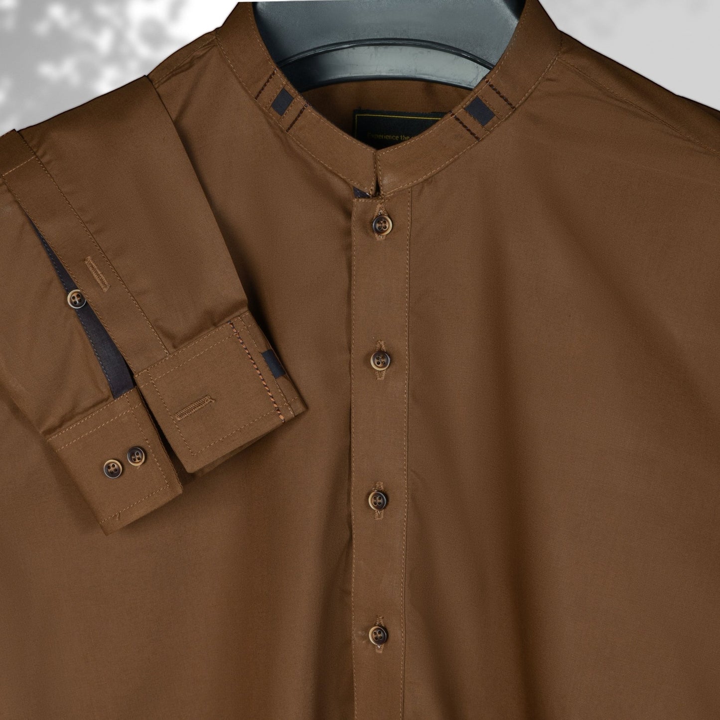 Designer - Camel Blended Kameez Shalwar - Faateh Store