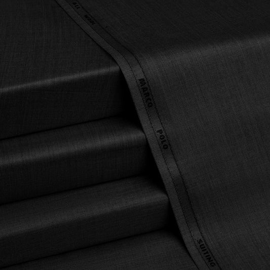 Marco Polo Suiting - Premium Winter Fabric - Black