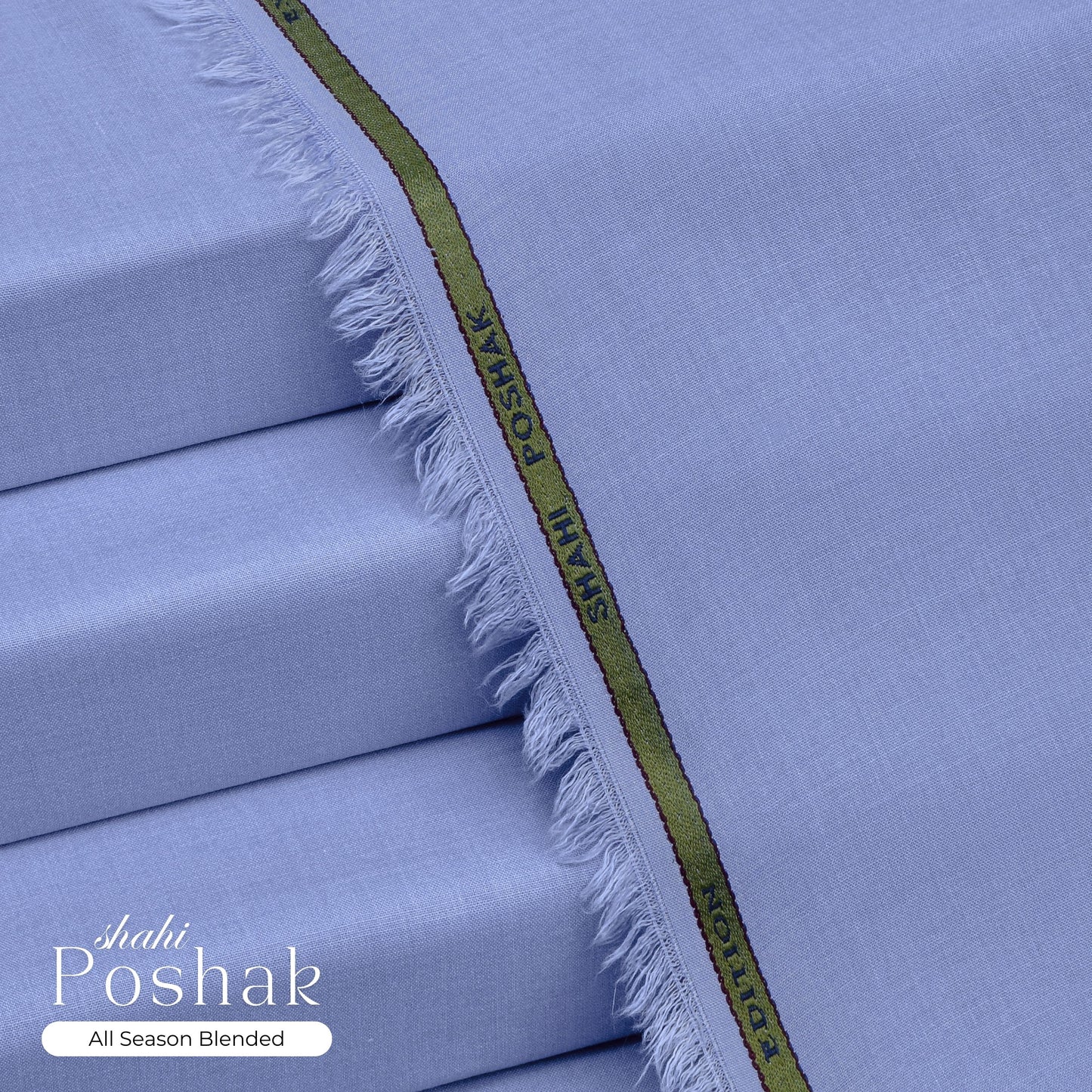 Shahi Poshak - All Season - Wash& Wear - Polo Blue