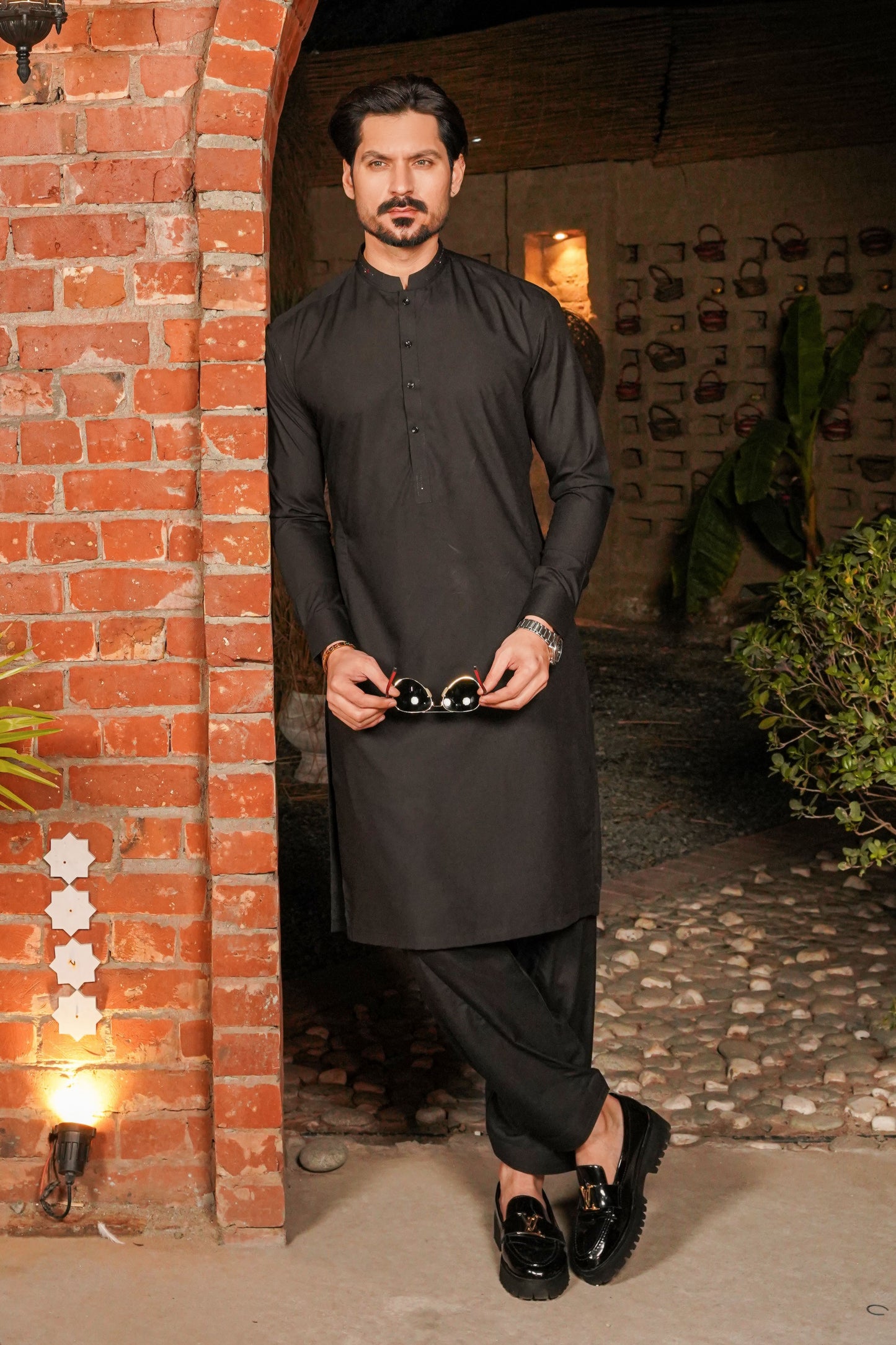 Black Detailing Kameez Shalwar