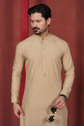 Beige Signature Detailing Kameez Shalwar