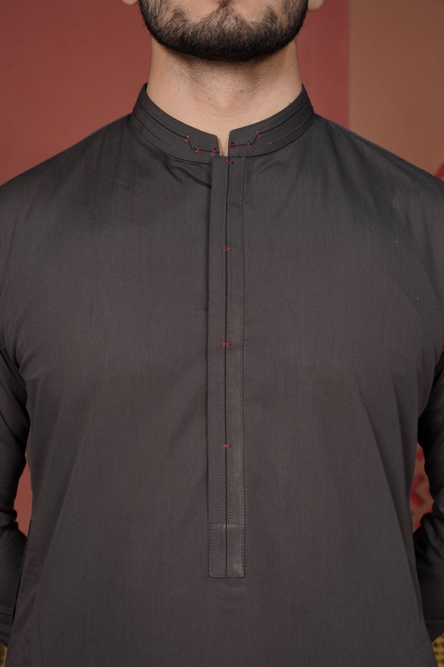 Charcoal Detailing Kameez Shalwar