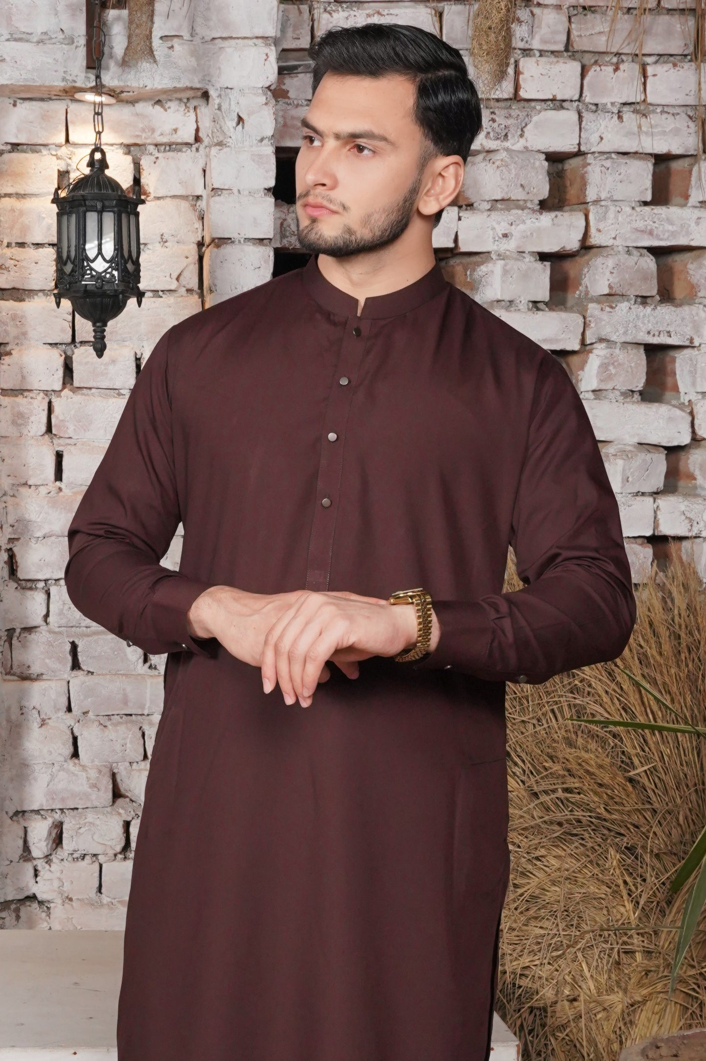 Maroon Detailing Kameez Shalwar