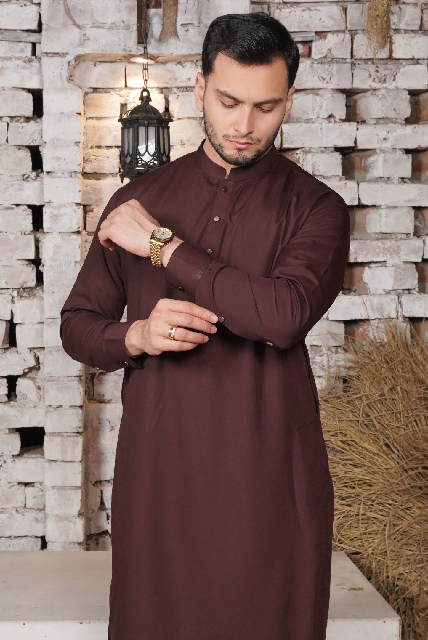 Maroon Detailing Kameez Shalwar