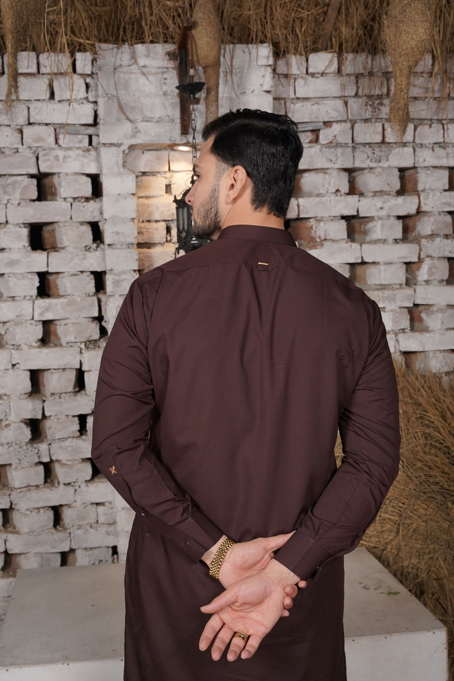 Maroon Detailing Kameez Shalwar