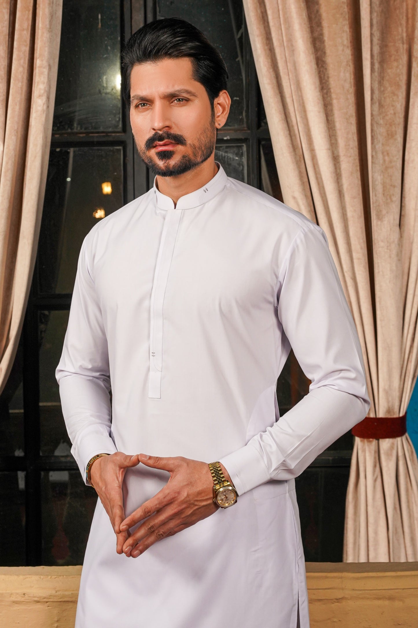 White Detailing Kameez Shalwar