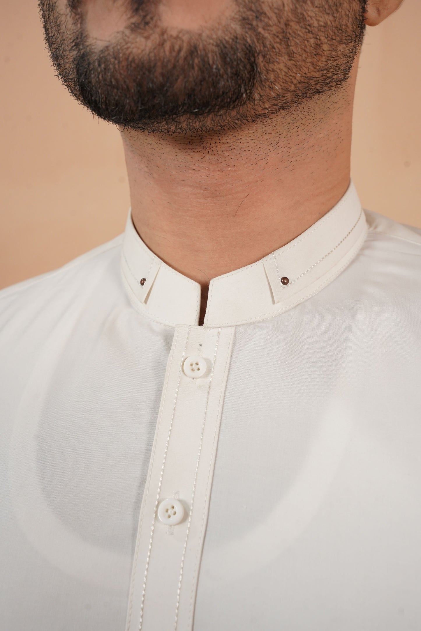 Off White Detailing Shalwar Kameez