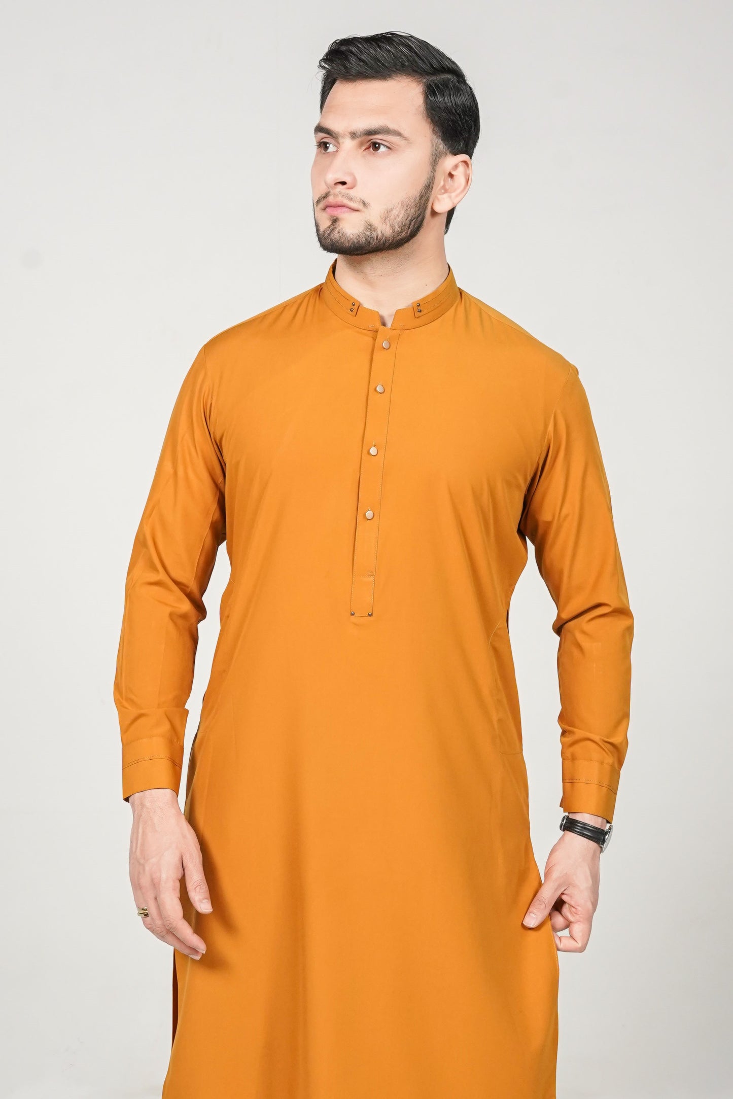 Mustard Signature Detailing Kameez Shalwar