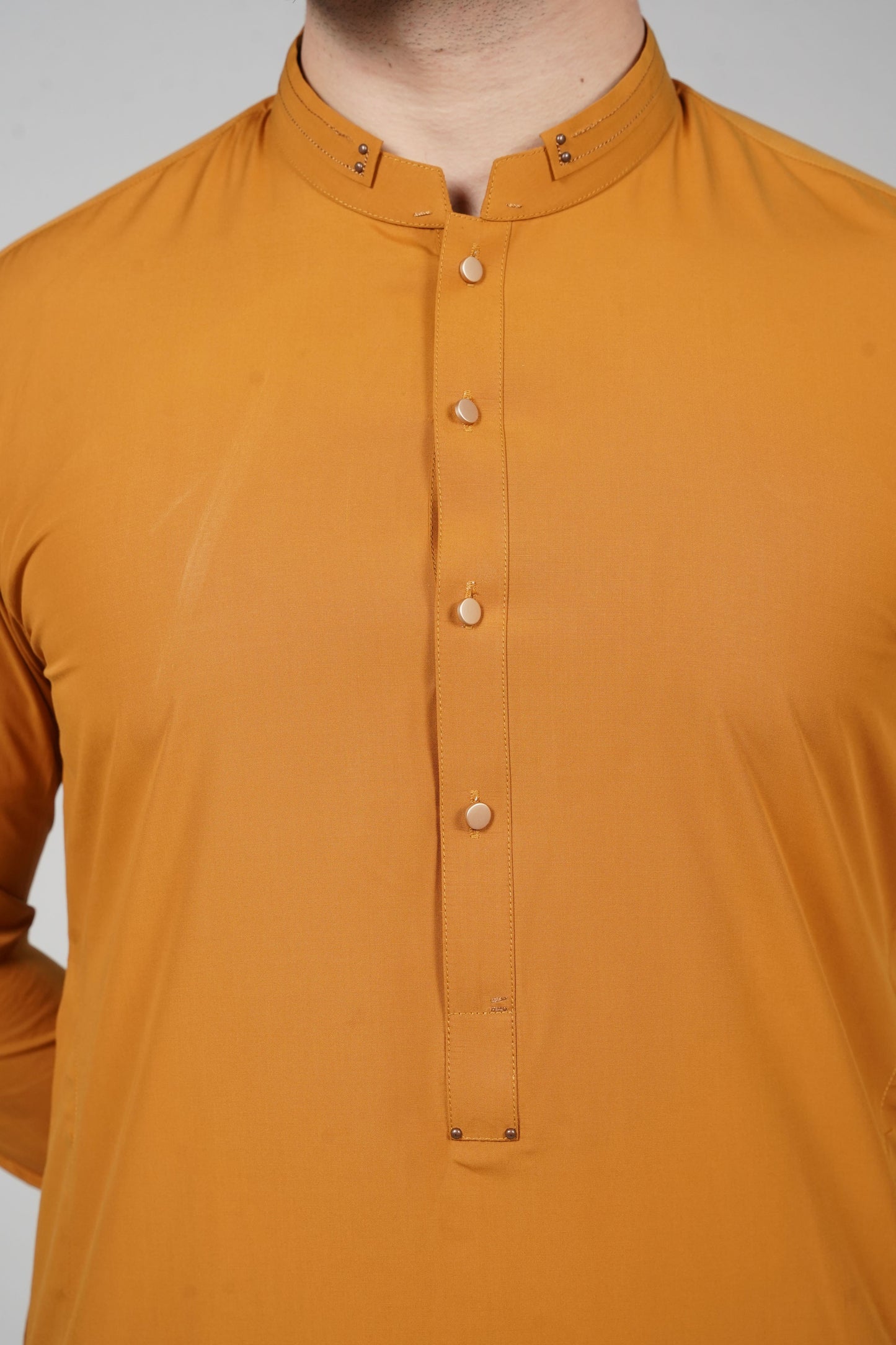 Mustard Signature Detailing Kameez Shalwar