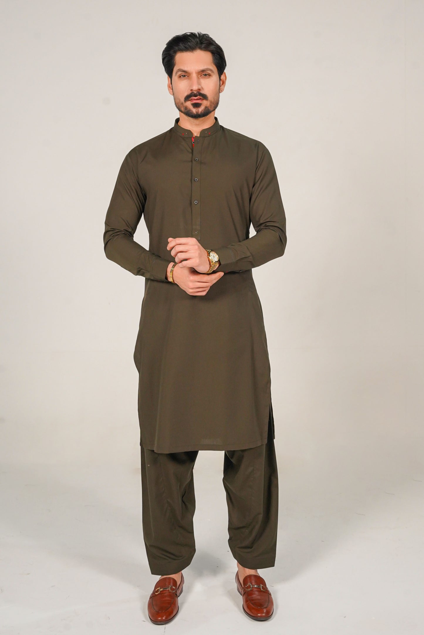 Green Detailing Kameez Shalwar