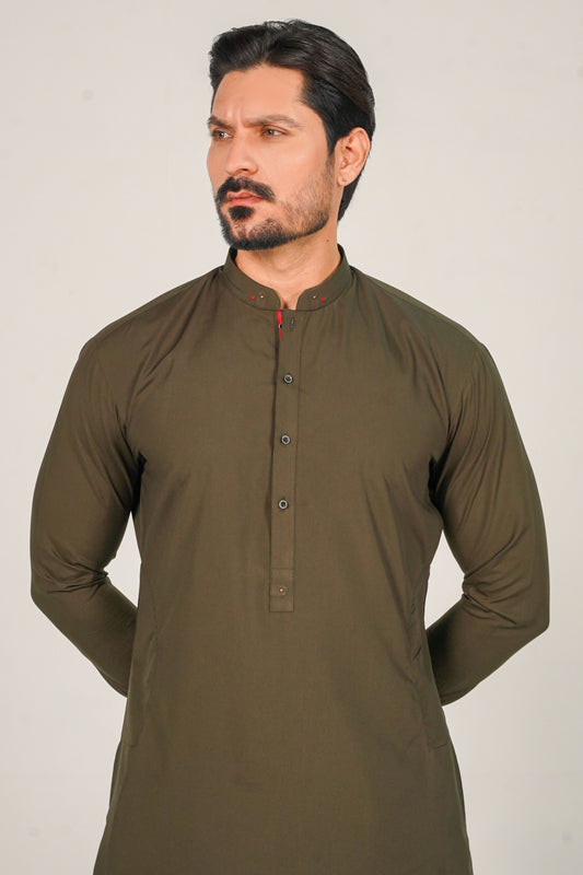 Green Detailing Kameez Shalwar