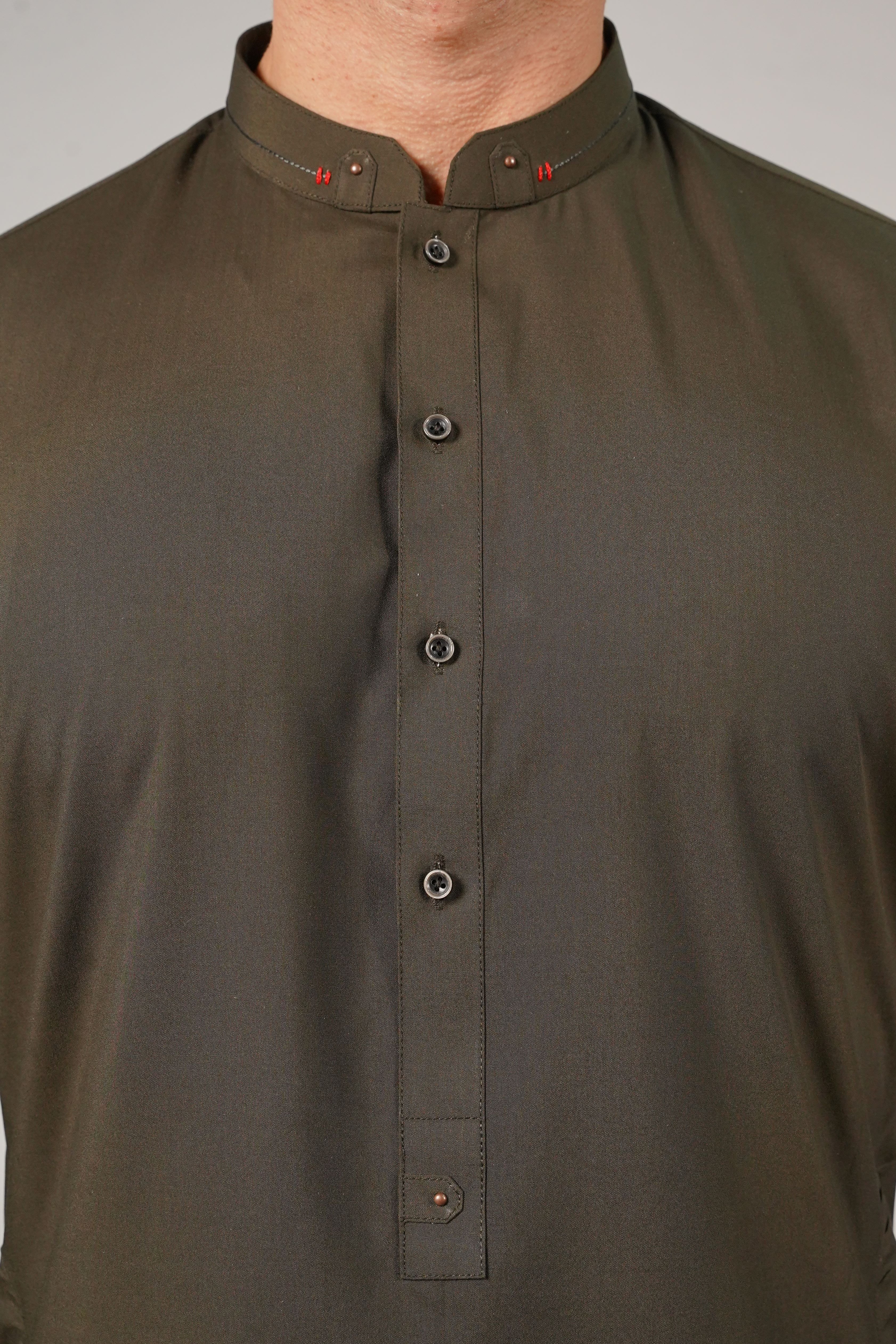 Green Detailing Kameez Shalwar