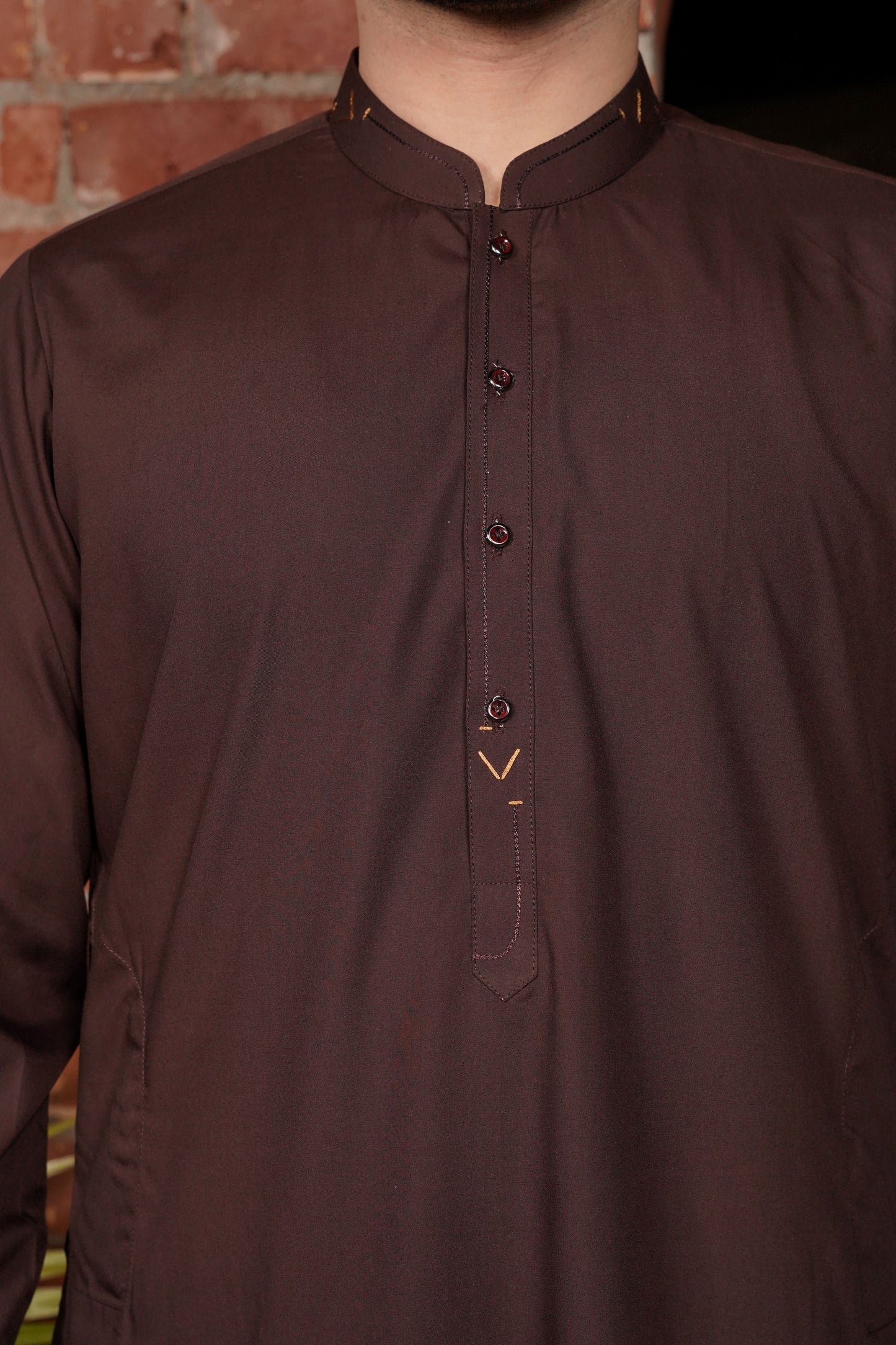 Maroon Detailing Kameez Shalwar