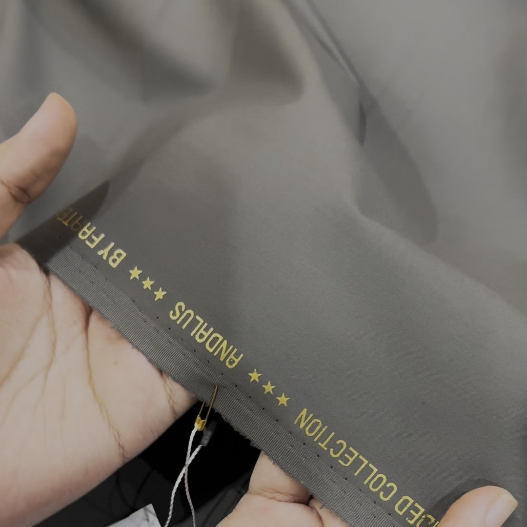 Andalus Toyobo - Wash & Wear Fabric - Charcoal