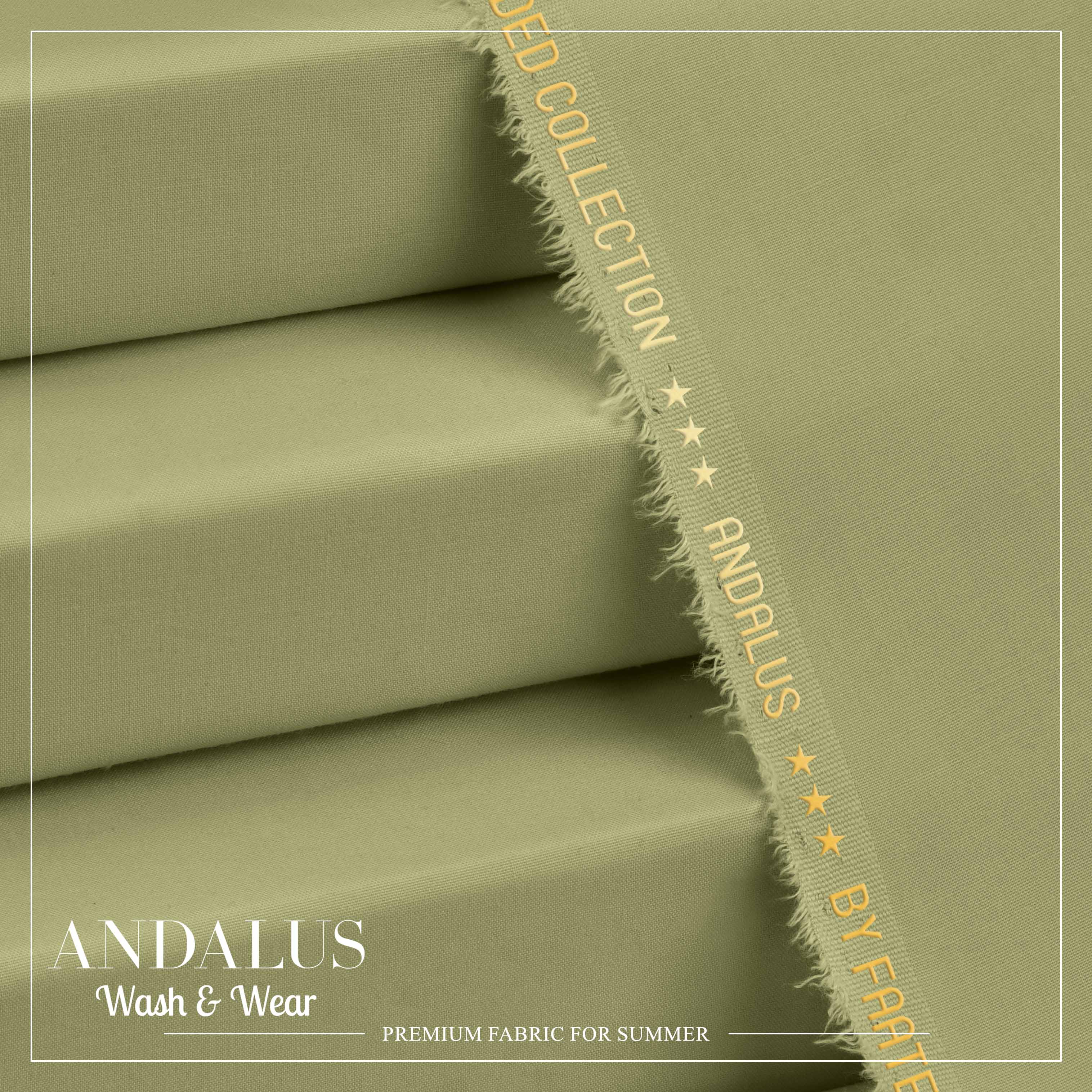 Apple Green - Andalus - Wash & Wear Fabric