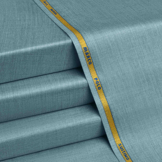 Marco Polo Suiting - Premium Winter Fabric -Aqua Blue