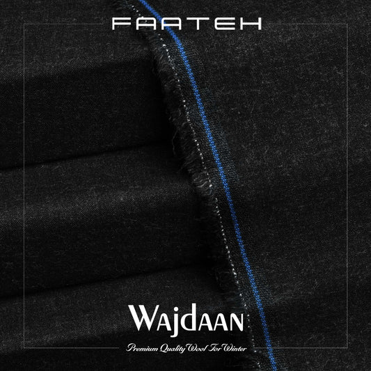 Wajdaan Black - Winter Premium Wool Fabric