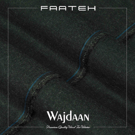 Wajdaan Bottle Green - Winter Premium Wool Fabric