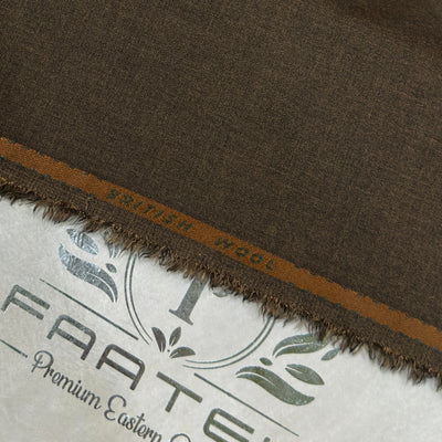 British Wool – Premium Winter Fabric - Brown