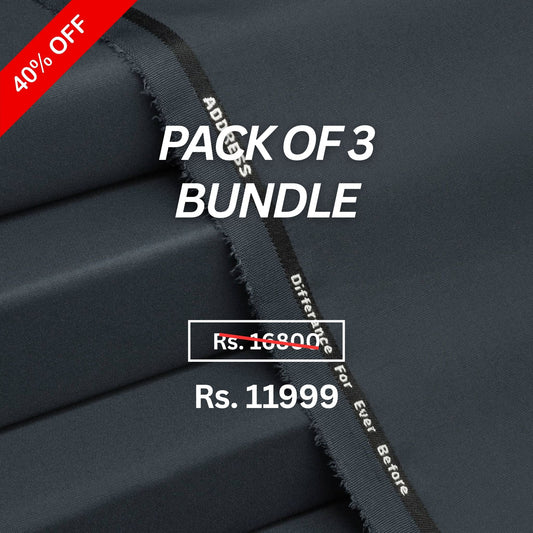 Bundle Pack of Any 3 Address Wash & Wear (Flat 40% Off)