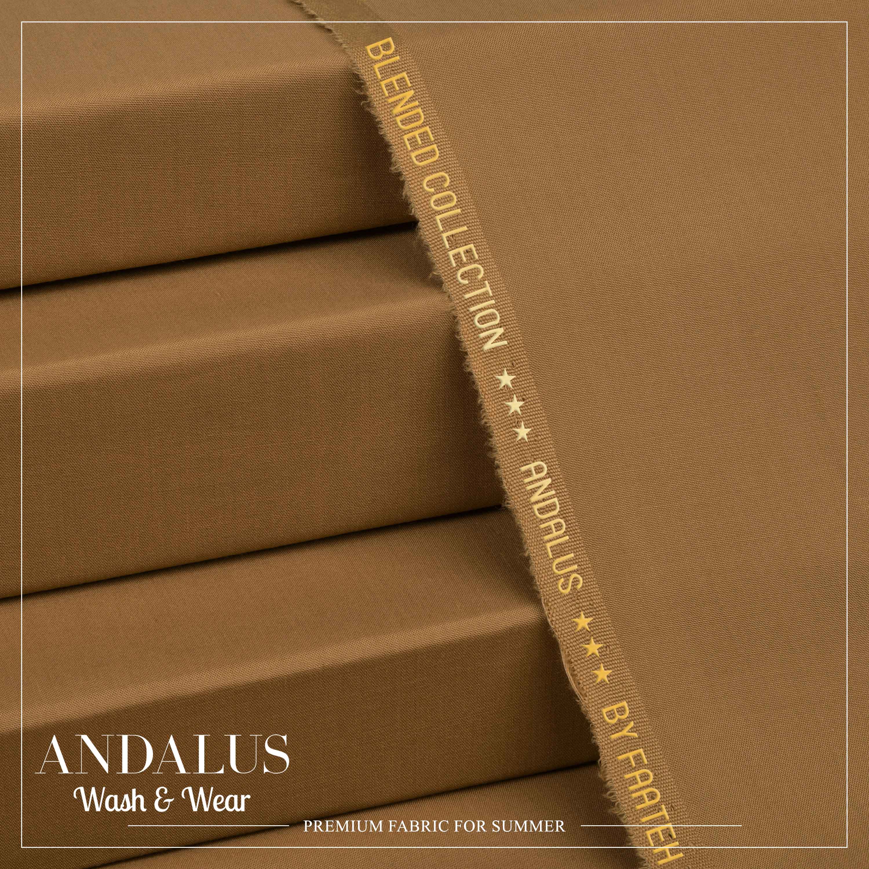 Camel - Andalus - Wash & Wear Fabric