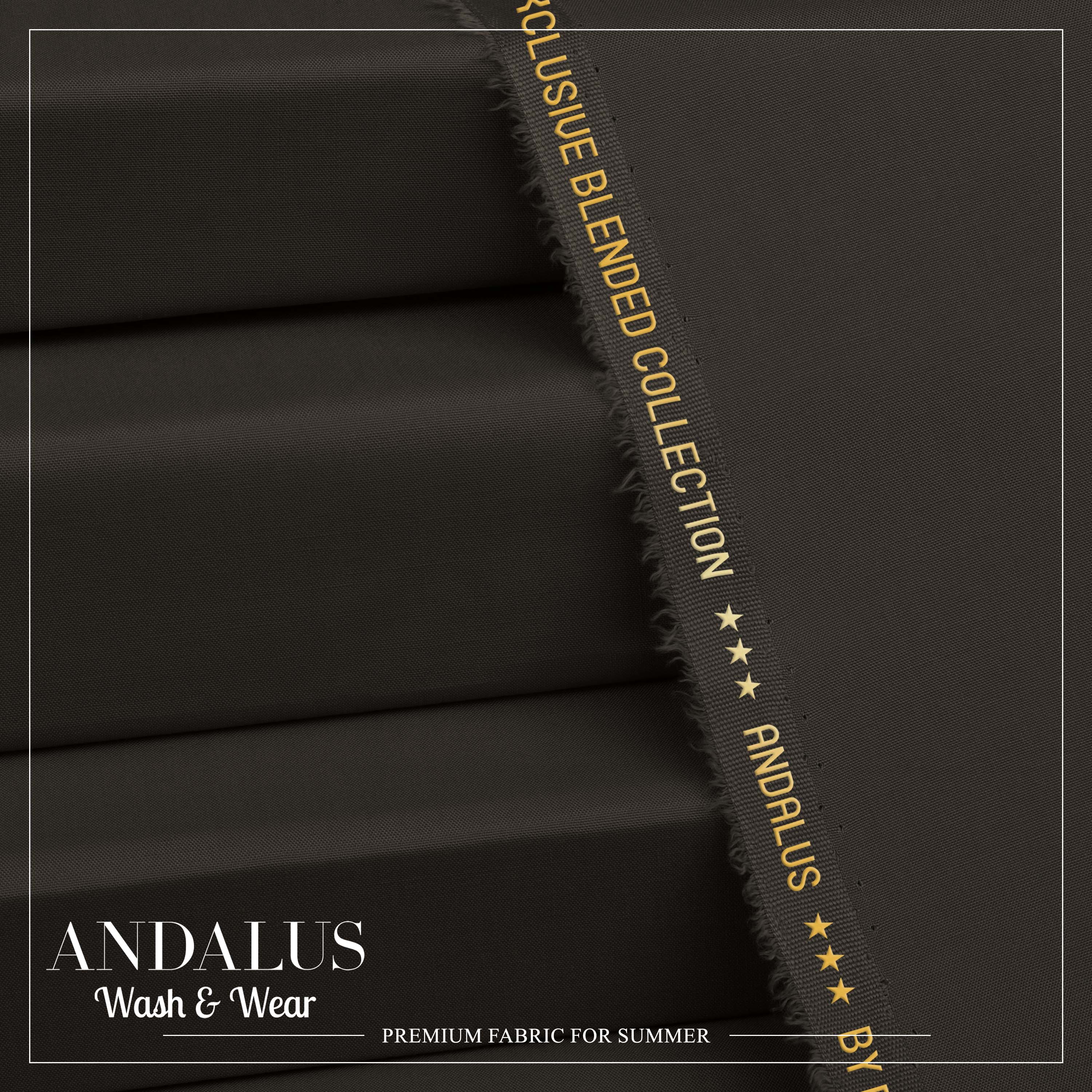 Brown - Andalus - Wash & Wear Fabric