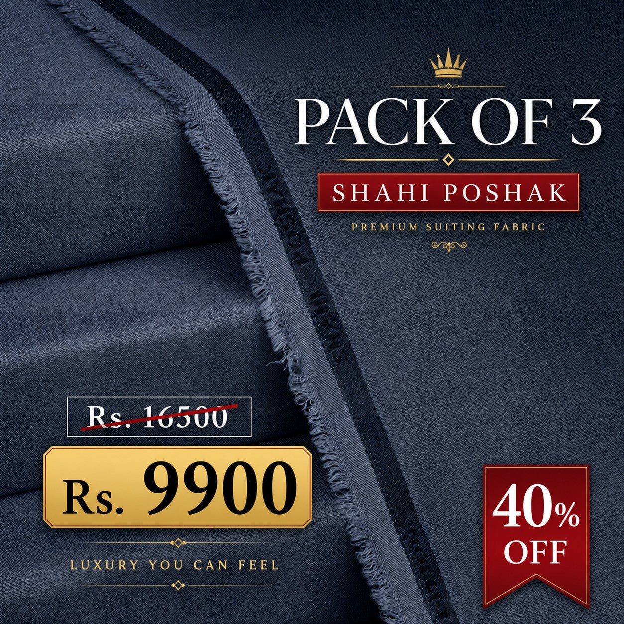 Bundle Pack of Any 3 Shahi Poshak (Flat 40% Off)