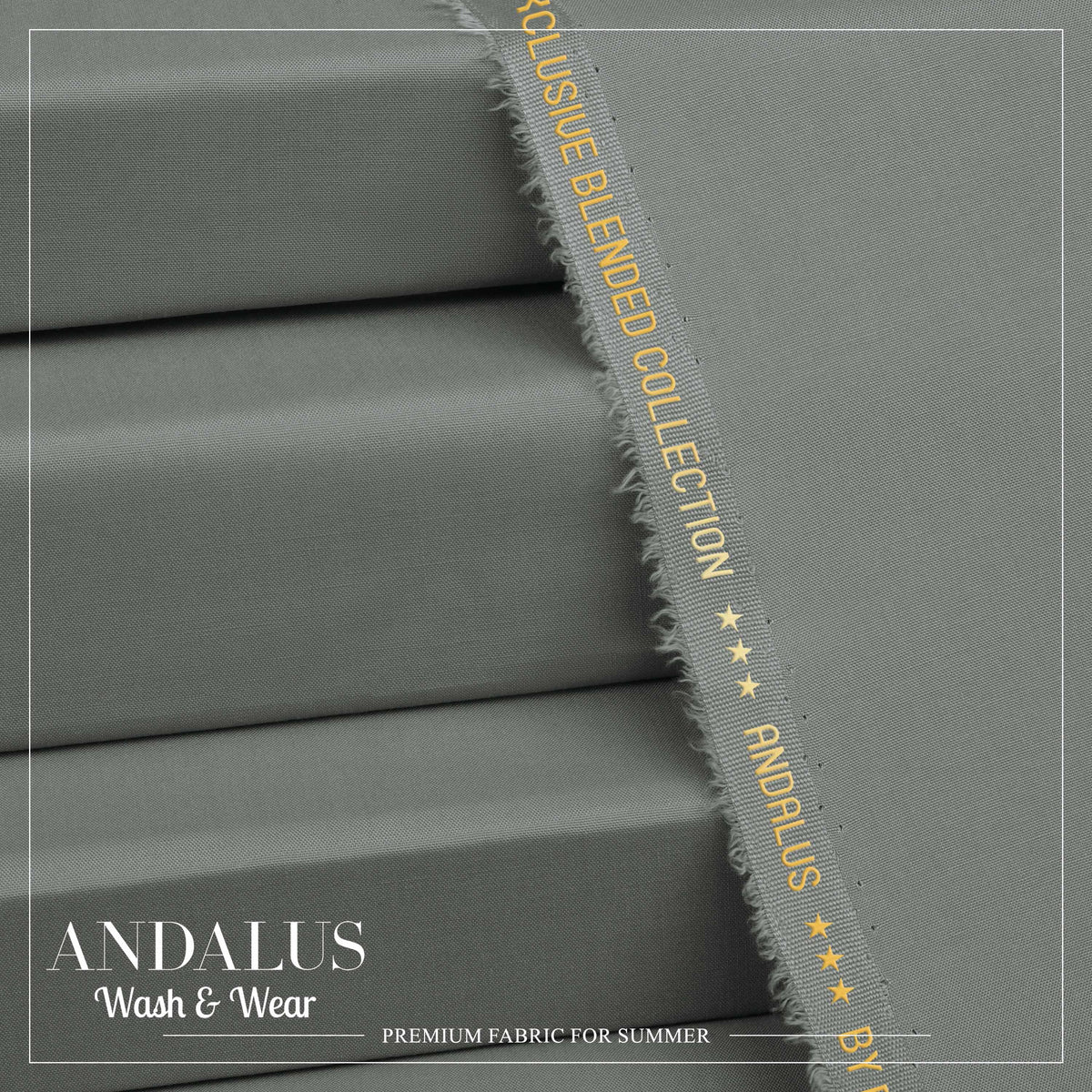 Andalus Toyobo - Wash & Wear Fabric - Gray
