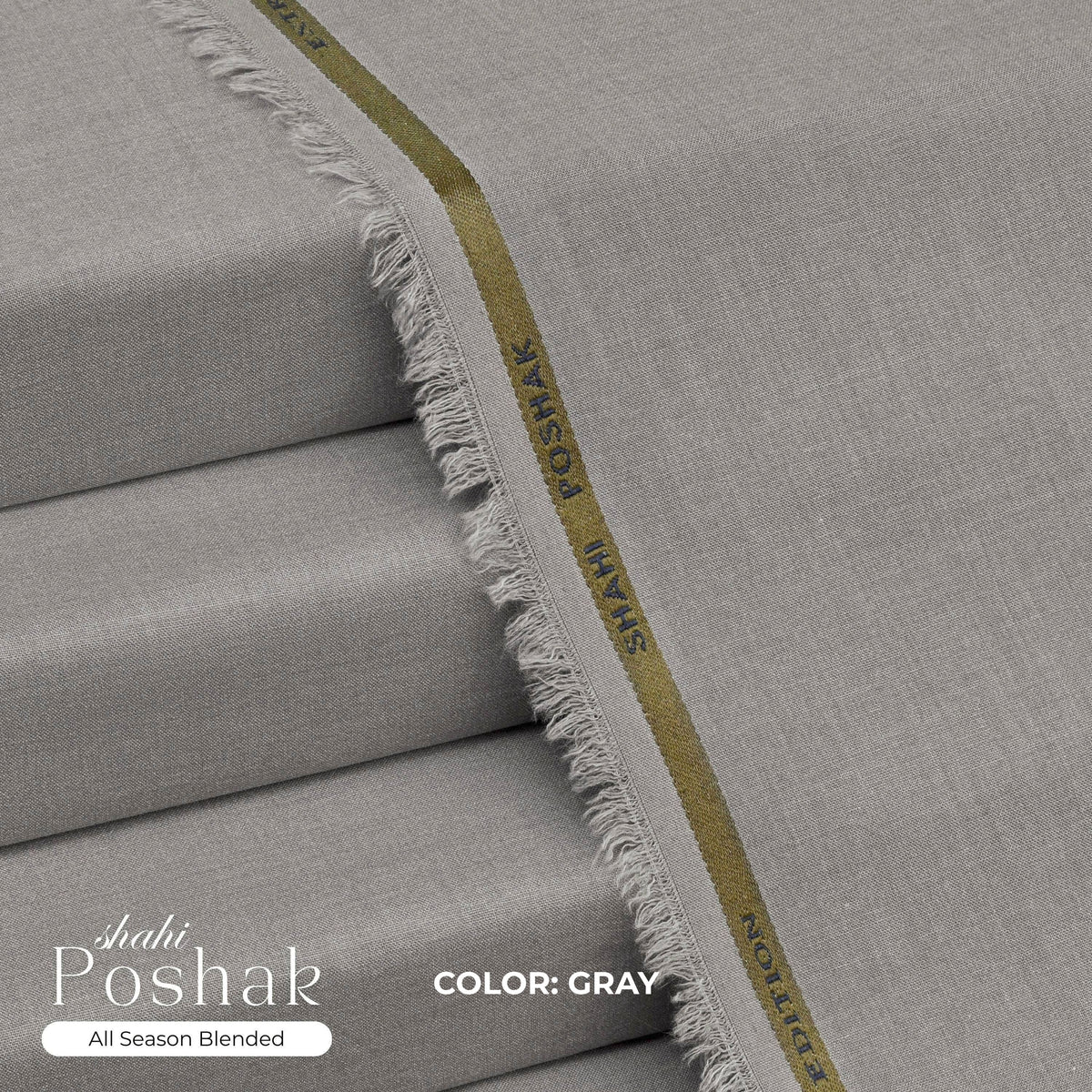 Shahi Poshak – Premium All-Season Wash & Wear – Gray