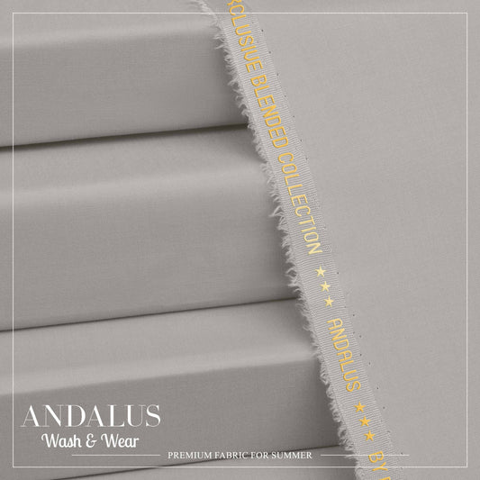 Lite Gray - Andalus - Wash & Wear Fabric