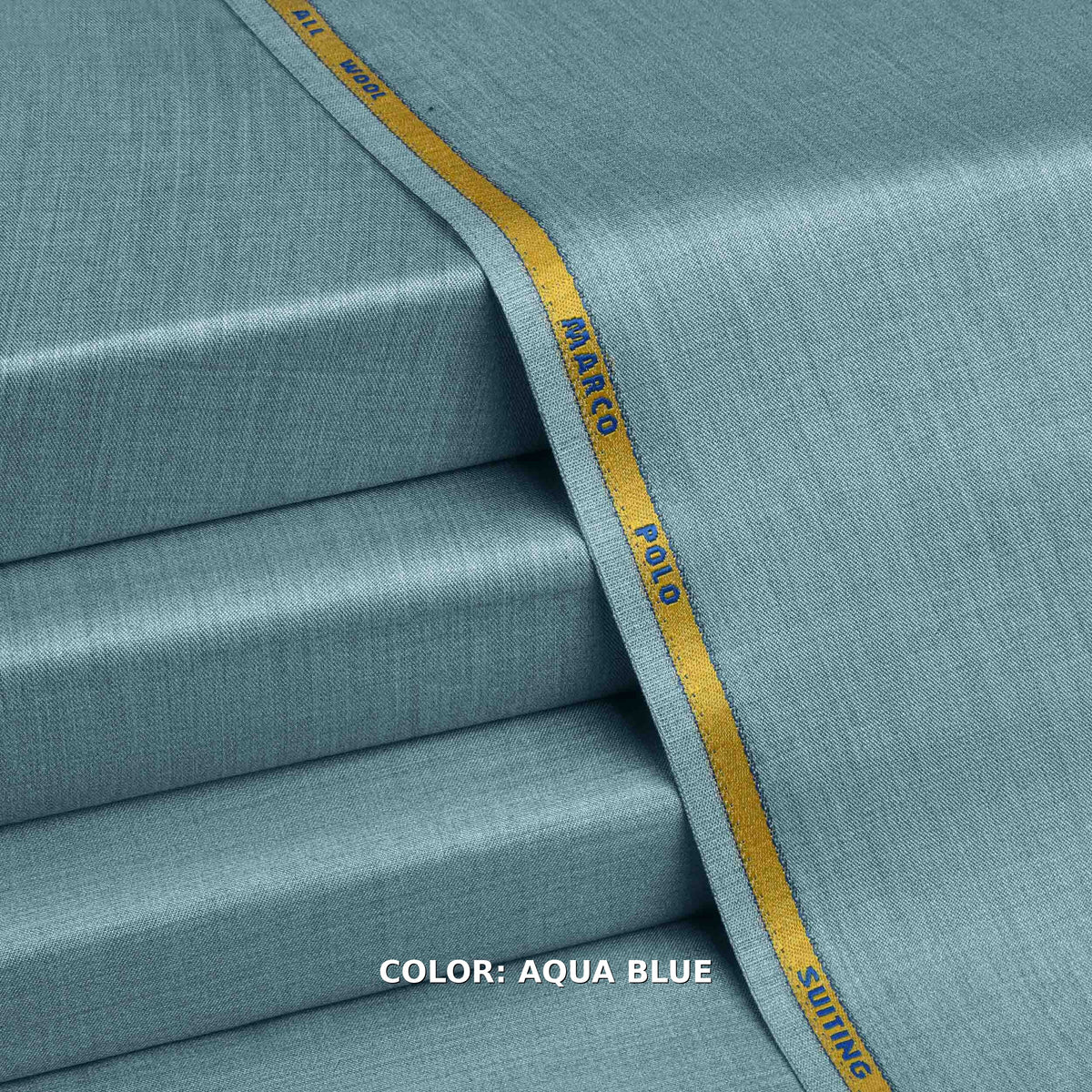 Marco Polo Suiting - Aqua Blue