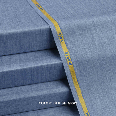 Marco Polo Suiting - Premium Winter Fabric - Bluish Gray