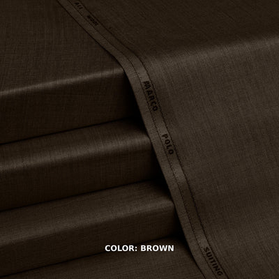 Marco Polo Suiting - Premium Winter Fabric - Brown
