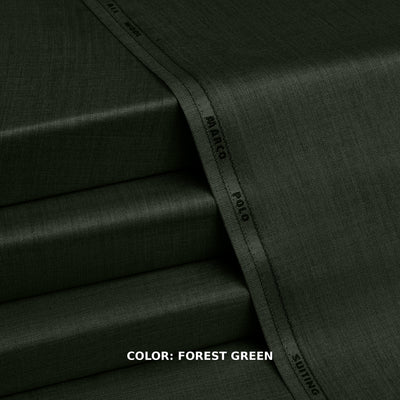 Marco Polo Suiting - Premium Winter Fabric - Forest Green