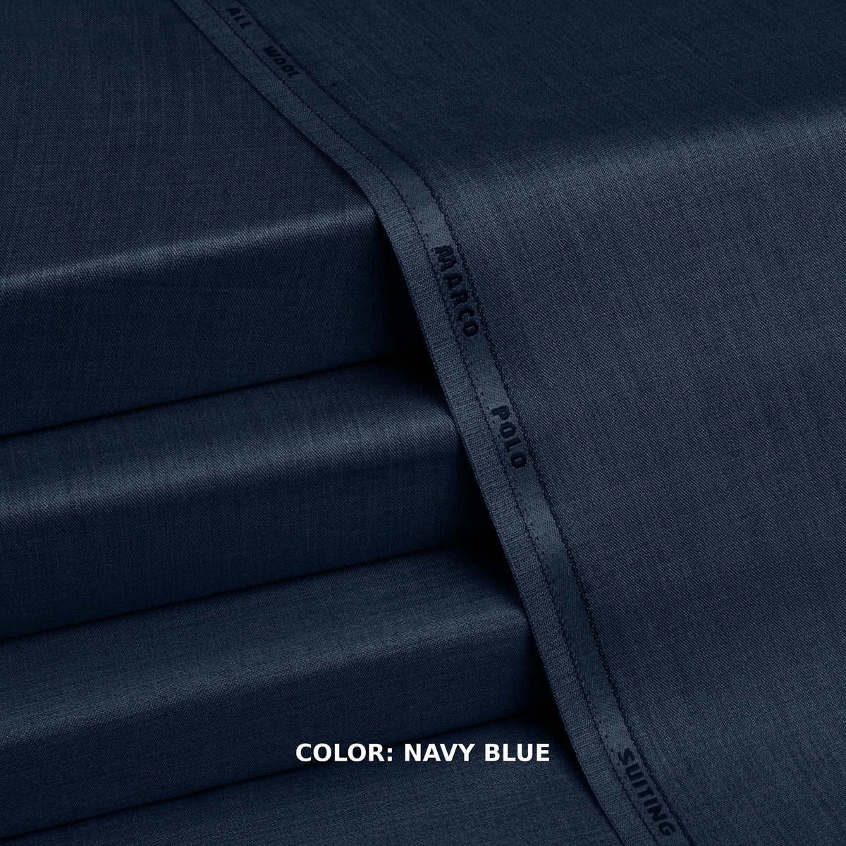 Marco Polo Suiting - Navy Blue