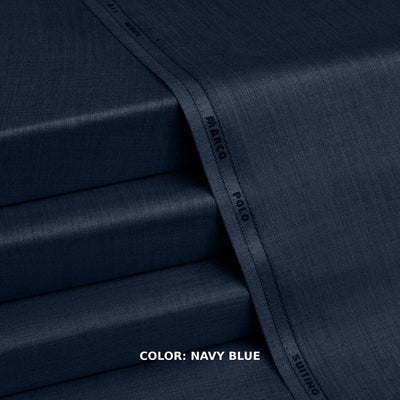 Marco Polo Suiting - Premium Winter Fabric - Navy Blue