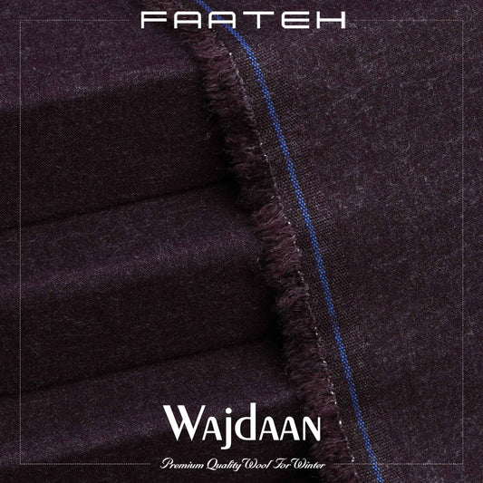 Wajdaan Maroon - Winter Premium Wool Fabric