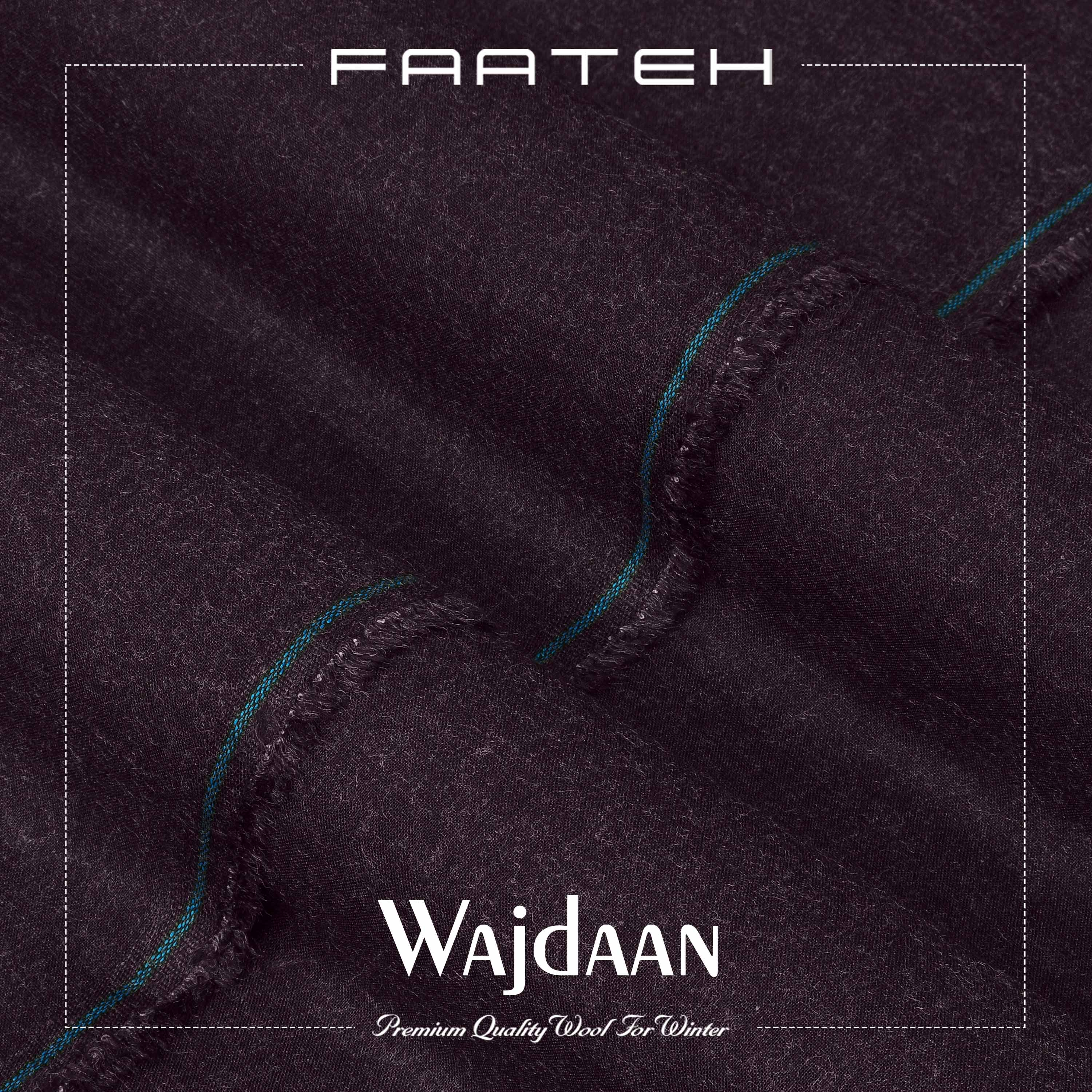Wajdaan Maroon - Winter Premium Wool Fabric
