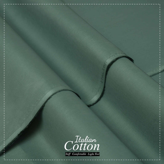 Mint Green - Italian Cotton - Semi Stiff